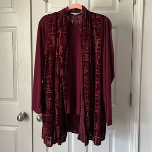 Susan Graver Top and Vest